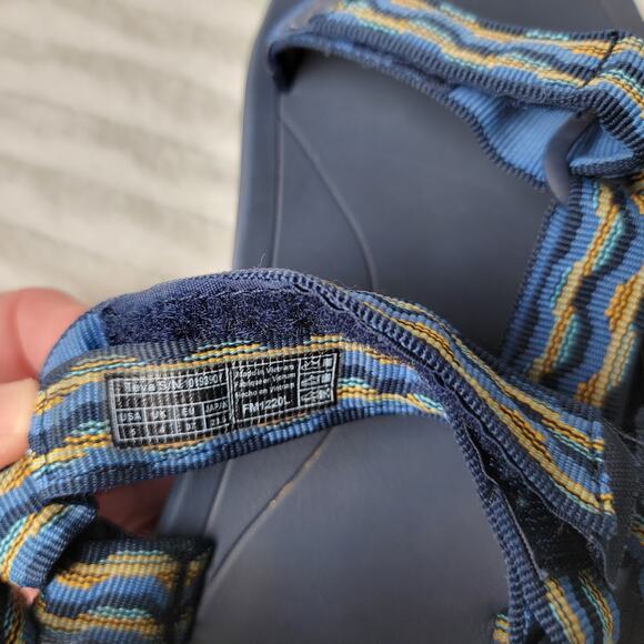 Teva Men’s Blue Sport Sandals Size 5 Strappy Outdoor Hiking Trail Water Gorpcore - Picture 6 of 12